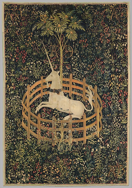 "The Unicorn in Captivity" courtesy of www.metmuseum.org